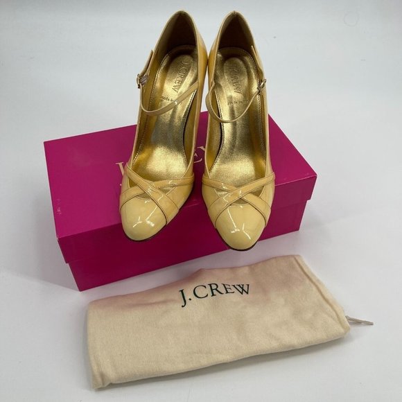 J. Crew Yellow Heels - Picture 1 of 12